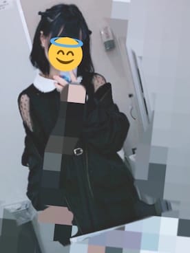 「量産型ヲタク」｜「アイテム（ジャケット/アウター）」を使った、白井さん（レディース・149cm）の冬コーディネート