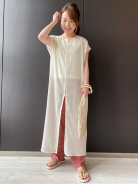 「【全社タグに統合】Relax」｜Yumikoさん（レディース・153cm）の春コーディネート