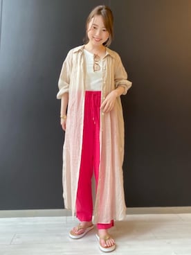 「【全社タグに統合】Relax」｜Yumikoさん（レディース・153cm）の春コーディネート