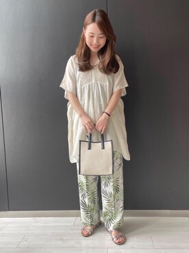 「LAURA DI MAGGIO（ローラディマッジオ）のアイテム」を使った、Yumikoさん（レディース・153cm）の夏コーディネート