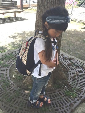 momomiyさん（キッズ・100cm）の春コーディネート