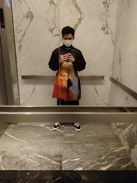 「BLACK Scandal Yohji Yamamoto（ブラックスキャンダルヨウジヤマモト）のアイテム」を使った、YY_Hoさん（メンズ・177cm）の春コーディネート