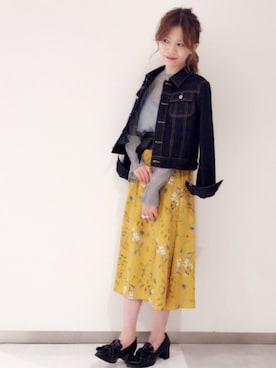 「archives（アルシーヴ）のアイテム（デニムジャケット）」を使った、archivesさん（レディース・162cm）の冬コーディネート