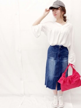 「archives（アルシーヴ）のアイテム（帽子）」を使った、archivesさん（レディース・160cm）の春コーディネート