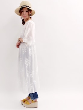 「archives（アルシーヴ）のアイテム（ブレスレット）」を使った、archivesさん（レディース・154cm）の春コーディネート