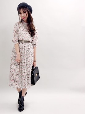 「archives（アルシーヴ）のアイテム（帽子）」を使った、archivesさん（レディース・161cm）の夏コーディネート