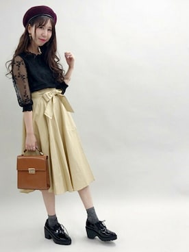 「archives（アルシーヴ）のアイテム（帽子）」を使った、archivesさん（レディース・161cm）の夏コーディネート