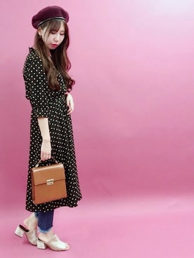 「archives（アルシーヴ）のアイテム（シャツワンピース）」を使った、archivesさん（レディース・161cm）の夏コーディネート