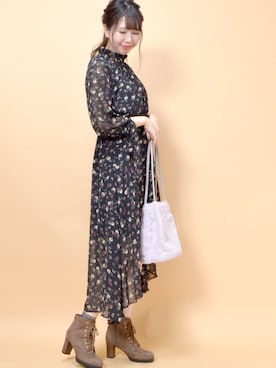 「レトロ」｜「アイテム（ラッピングキット）」を使った、archivesさん（レディース・161cm）の秋コーディネート