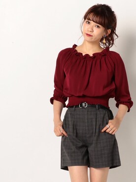 「レッド」｜「アイテム（ラッピングキット）」を使った、archivesさん（レディース・162cm）の秋コーディネート