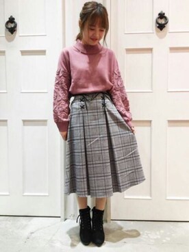 「archives（アルシーヴ）のアイテム（シューズ）」を使った、archivesさん（レディース・156cm）の秋コーディネート
