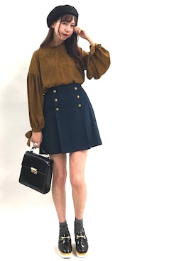 「おでかけ」｜「アイテム（ラッピングキット）」を使った、archivesさん（レディース・161cm）の秋コーディネート