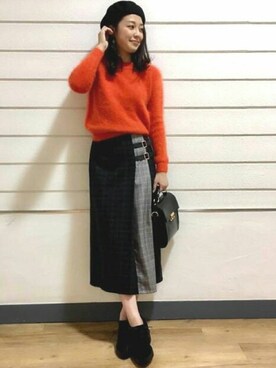 「archives（アルシーヴ）のアイテム（ブーティ）」を使った、archivesさん（レディース・160cm）の秋コーディネート