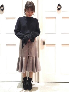 「archives（アルシーヴ）のアイテム（シューズ）」を使った、archivesさん（レディース・156cm）の秋コーディネート