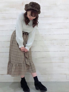「archives（アルシーヴ）のアイテム（ブーティ）」を使った、archivesさん（レディース・154cm）の秋コーディネート