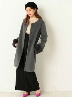 「Doux archives（ドゥアルシーヴ）のアイテム」を使った、archivesさん（レディース・162cm）の冬コーディネート