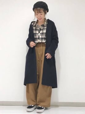「archives（アルシーヴ）のアイテム（ダウンジャケット/コート）」を使った、archivesさん（レディース・157cm）の冬コーディネート