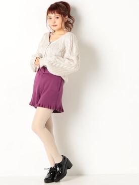 「archives（アルシーヴ）のアイテム（ブーティ）」を使った、archivesさん（レディース・158cm）の冬コーディネート