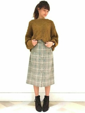 「archives（アルシーヴ）のアイテム（シューズ）」を使った、archivesさん（レディース・162cm）の冬コーディネート