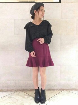 「archives（アルシーヴ）のアイテム（シューズ）」を使った、archivesさん（レディース・149cm）の冬コーディネート