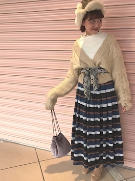 archivesさん（レディース・156cm）の冬コーディネート