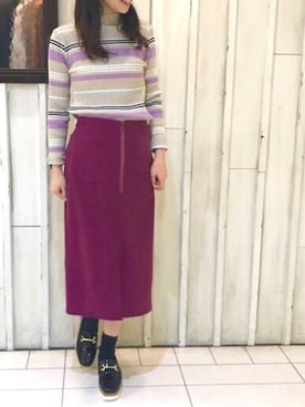 「archives（アルシーヴ）のアイテム（シューズ）」を使った、archivesさん（レディース・162cm）の冬コーディネート