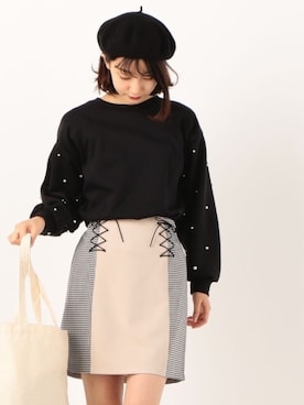 「Doux archives（ドゥアルシーヴ）のアイテム」を使った、archivesさん（レディース・163cm）の冬コーディネート