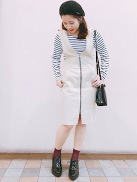 「archives（アルシーヴ）のアイテム（ブーティ）」を使った、archivesさん（レディース・158cm）の冬コーディネート