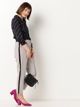 「Doux archives（ドゥアルシーヴ）のアイテム」を使った、archivesさん（レディース・164cm）の春コーディネート