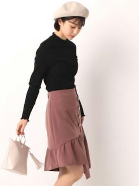 「archives（アルシーヴ）のアイテム（ハンチング/ベレー帽）」を使った、archivesさん（レディース・163cm）の春コーディネート