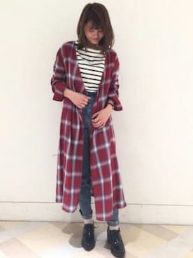 「archives（アルシーヴ）のアイテム（パンツ）」を使った、archivesさん（レディース・160cm）の春コーディネート