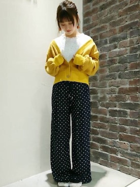 「archives（アルシーヴ）のアイテム（パンツ）」を使った、archivesさん（レディース・158cm）の春コーディネート