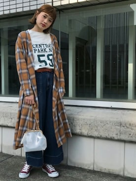 「archives（アルシーヴ）のアイテム（パンツ）」を使った、archivesさん（レディース・164cm）の春コーディネート