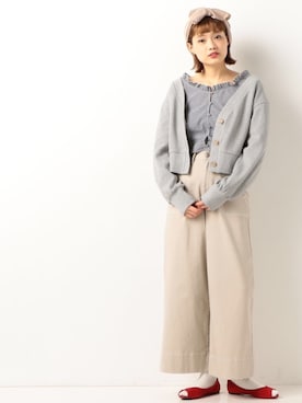 「archives（アルシーヴ）のアイテム（パンツ）」を使った、archivesさん（レディース・164cm）の春コーディネート