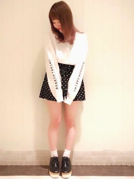 「archives（アルシーヴ）のアイテム（パンツ）」を使った、archivesさん（レディース・155cm）の春コーディネート