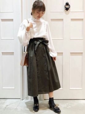 「ミモレ丈スカート」｜archivesさん（レディース・157cm）の春コーディネート