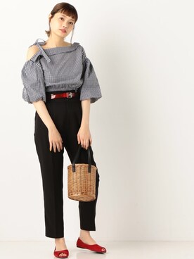 「archives（アルシーヴ）のアイテム（パンツ）」を使った、archivesさん（レディース・163cm）の春コーディネート