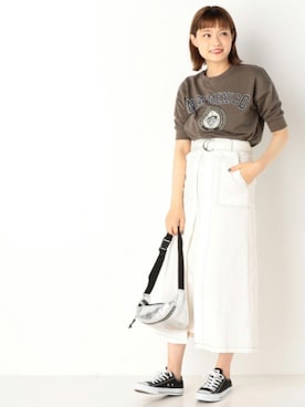 「archives（アルシーヴ）のアイテム（バッグ）」を使った、archivesさん（レディース・163cm）の春コーディネート