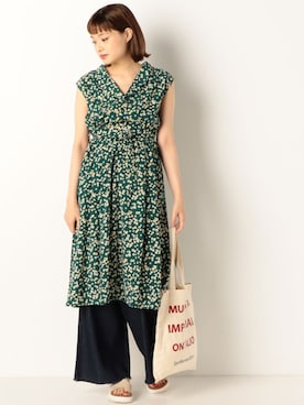 「Doux archives（ドゥアルシーヴ）のアイテム」を使った、archivesさん（レディース・158cm）の春コーディネート