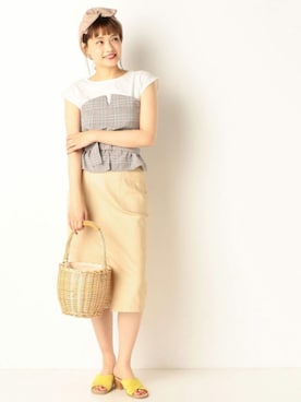 「Doux archives（ドゥアルシーヴ）のアイテム」を使った、archivesさん（レディース・163cm）の春コーディネート