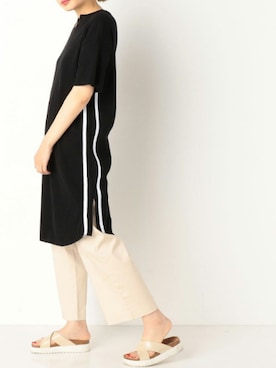 「archives（アルシーヴ）のアイテム（パンツ）」を使った、archivesさん（レディース・163cm）の春コーディネート