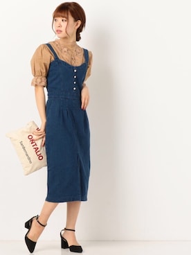 「Doux archives（ドゥアルシーヴ）のアイテム」を使った、archivesさん（レディース・163cm）の春コーディネート