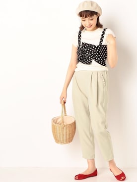 「archives（アルシーヴ）のアイテム（パンツ）」を使った、archivesさん（レディース・164cm）の夏コーディネート