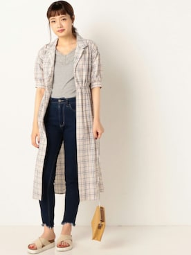 「archives（アルシーヴ）のアイテム（パンツ）」を使った、archivesさん（レディース・163cm）の夏コーディネート