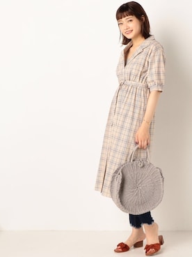 「archives（アルシーヴ）のアイテム（パンツ）」を使った、archivesさん（レディース・163cm）の夏コーディネート