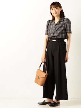 「archives（アルシーヴ）のアイテム（パンツ）」を使った、archivesさん（レディース・163cm）の夏コーディネート