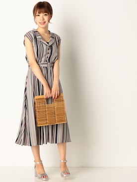 「Doux archives（ドゥアルシーヴ）のアイテム」を使った、archivesさん（レディース・158cm）の夏コーディネート