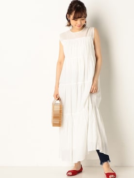 「archives（アルシーヴ）のアイテム（パンツ）」を使った、archivesさん（レディース・158cm）の夏コーディネート