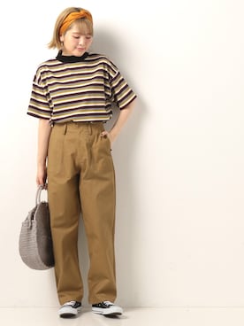 「archives（アルシーヴ）のアイテム（パンツ）」を使った、archivesさん（レディース・158cm）の夏コーディネート