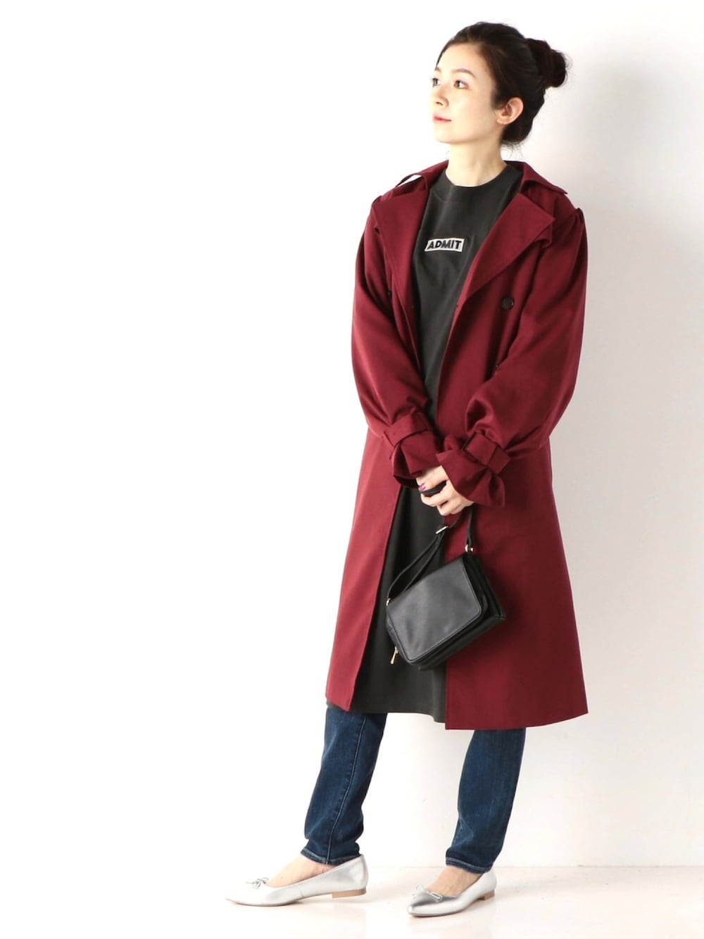 「オトナカジュアル、カジュアルコーデ、秋のコーデ、秋カラー、Tシャツワンピ、トレンチコート、パンツスタイル、デニム、アルシーヴ(archives)、archives」｜「🔸instagram🔸のアイテム（その他、その他）」を使った、archivesさん（レディース・158cm）の夏コーディネートの1枚目の写真